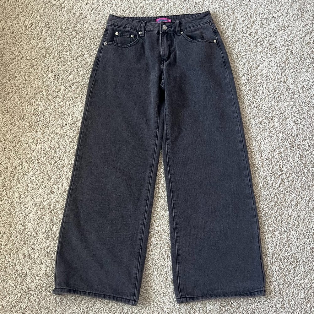 Edikted Charcoal Flare Jeans